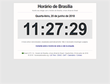 Tablet Screenshot of horariodebrasilia.org